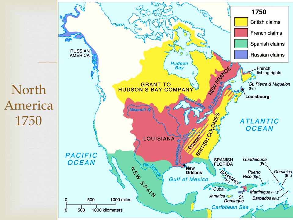  North America 1750