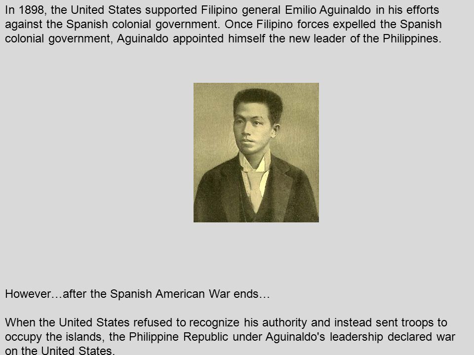 emilio aguinaldo spanish american war