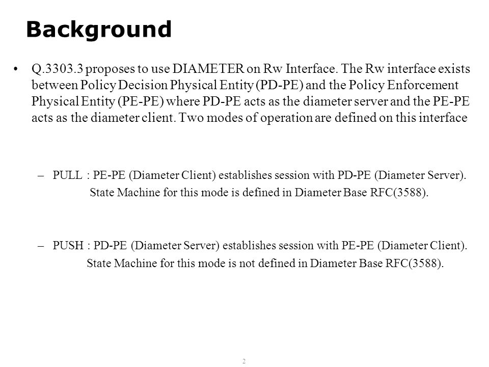 Diameter Maintenance and Extensions Working Group Requirement of ... Diameter Maintenance and Extensions Working Group Requirement of ...