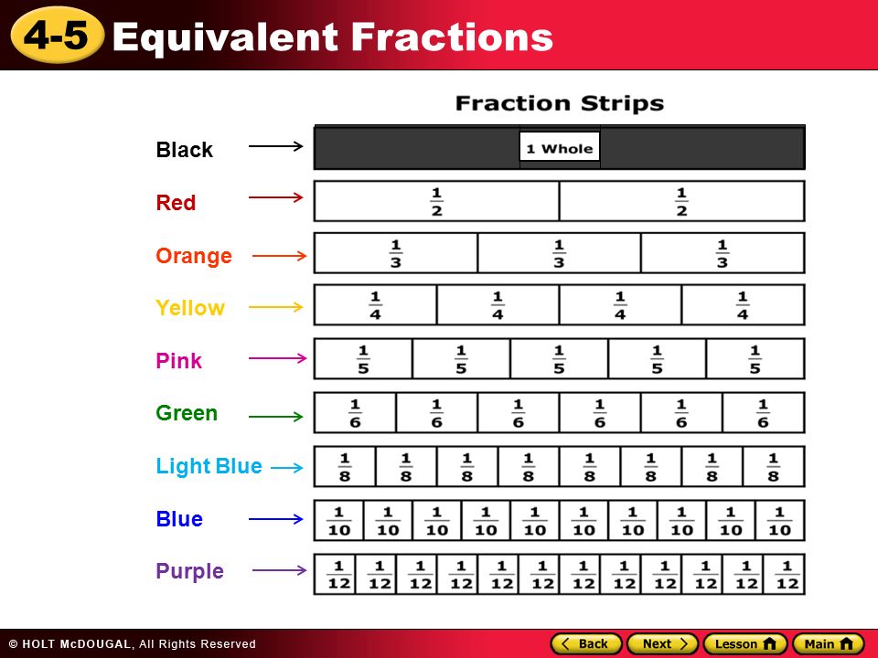 4 5 Equivalent Fractions Warm Up Warm Up Lesson Presentation Lesson Presentation Problem Of The Day Problem Of The Day Lesson Quizzes Lesson Quizzes Ppt Download