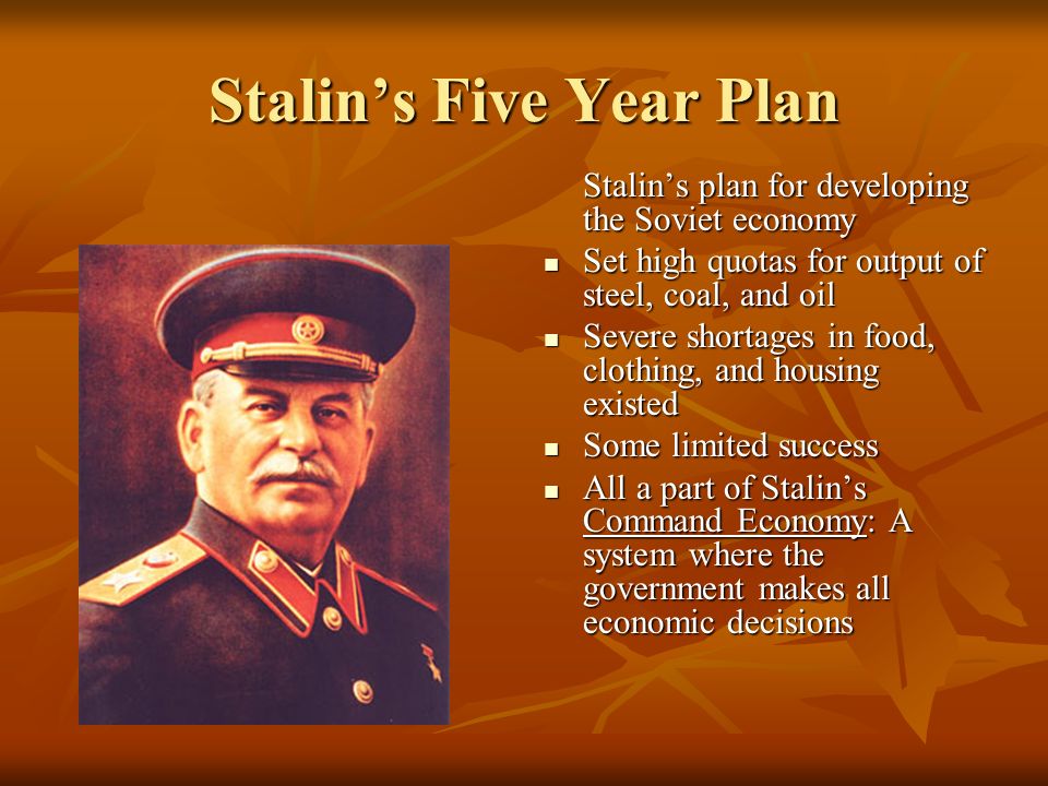 five year plan russia