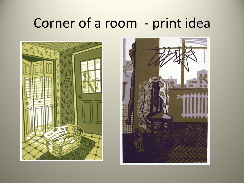 Corner of a room - print idea