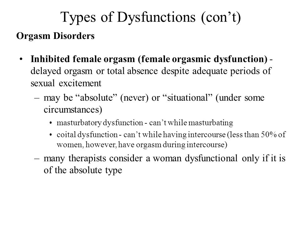 inhibited female orgasm Inhibited female orgasm