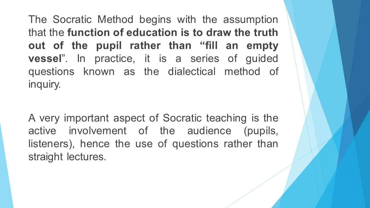 socratic method in education