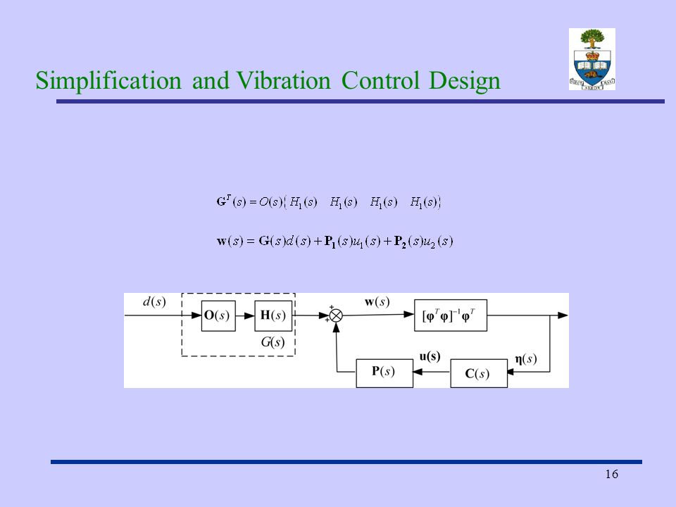 16 Simplification and Vibration Control Design