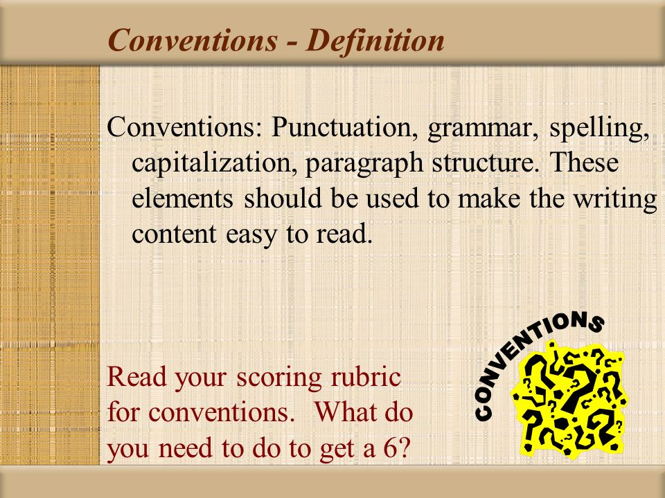 conventions definition english