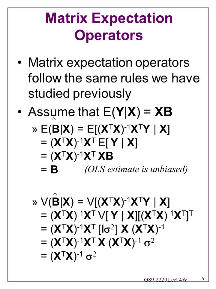 1 G Lect 4w Multiple Regression In Matrix Terms Exploring Regression Examples G Multiple Regression Week 4 Wednesday Ppt Download 1 G Lect 4w Multiple Regression In Matrix Terms Exploring Regression Examples G Multiple Regression Week 4 Wednesday Ppt Download