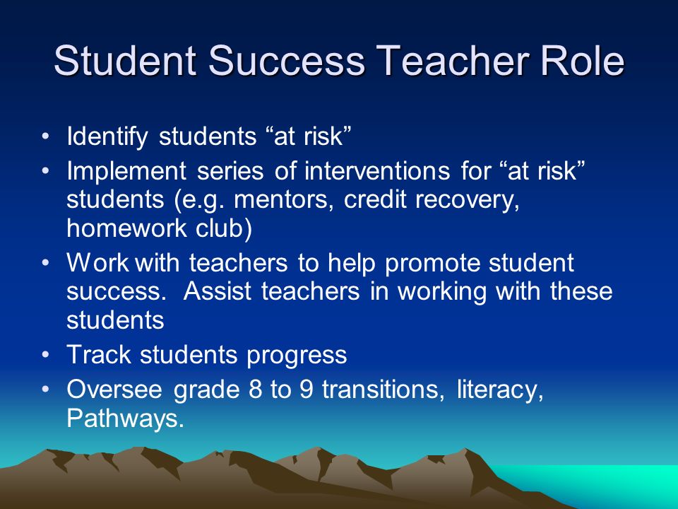 Student Success At SRB Student Success Teacher Role Identify Students student-success-at-srb-student-success-teacher-role-identify-students