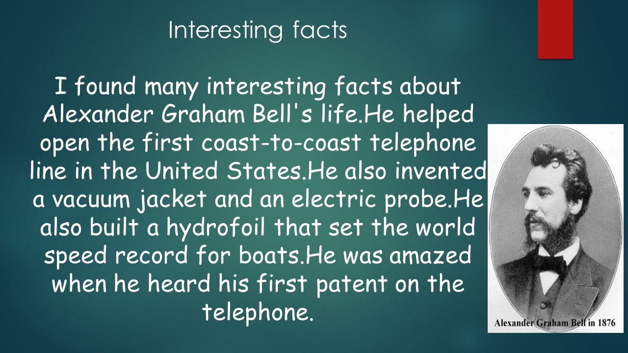 Alexander Graham Bell BY DOMINIC GONZALEZ. The Bell Family Alexander Graham  Bell was born on March 3, 1847 in Edinburgh, Scotland.His parents names  were. - ppt download