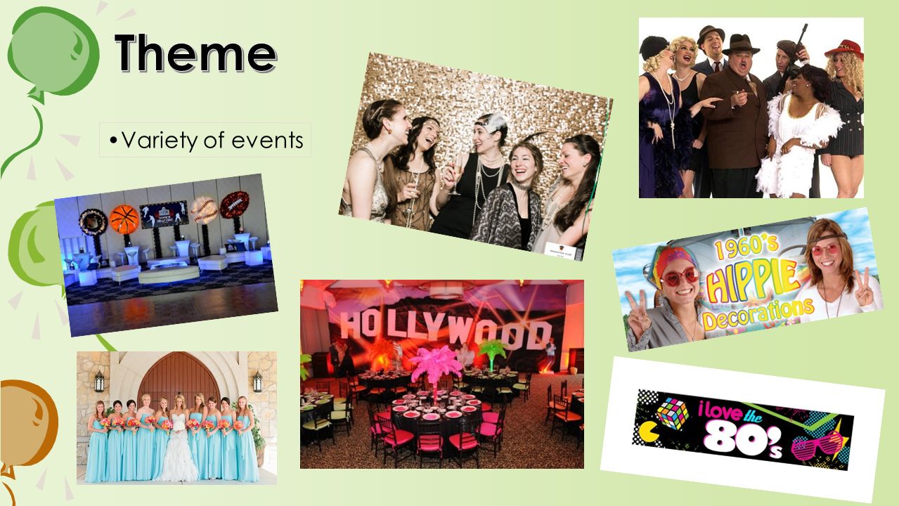 Variety of events