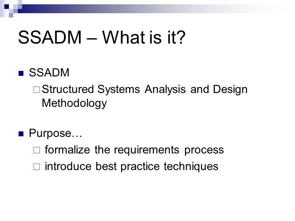 ssadm diagram ssadm tools