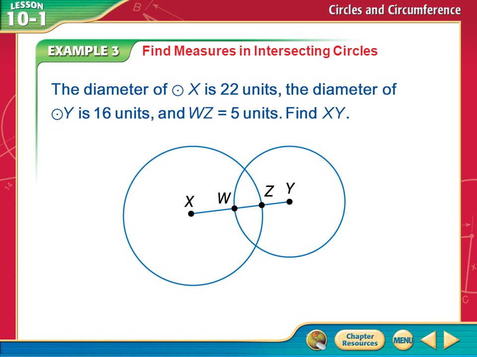 Example 3 Find Measures in Intersecting Circles