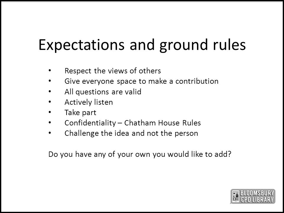 chatham house rules example