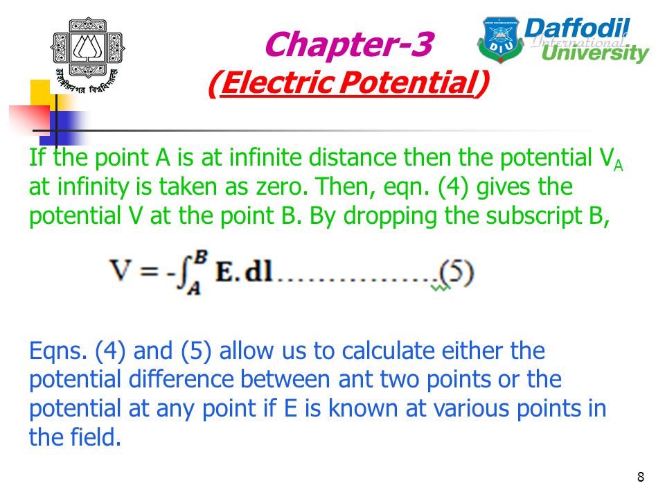 1 Chapter 3 Electric Potential Electric Potential The Electrical State For Which Flow Of Charge Between Two Charged Bodies Takes Place Is Called Electric Ppt Download