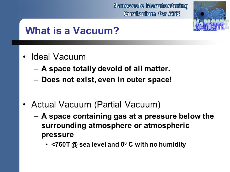Fundamentals of Vacuum Technology