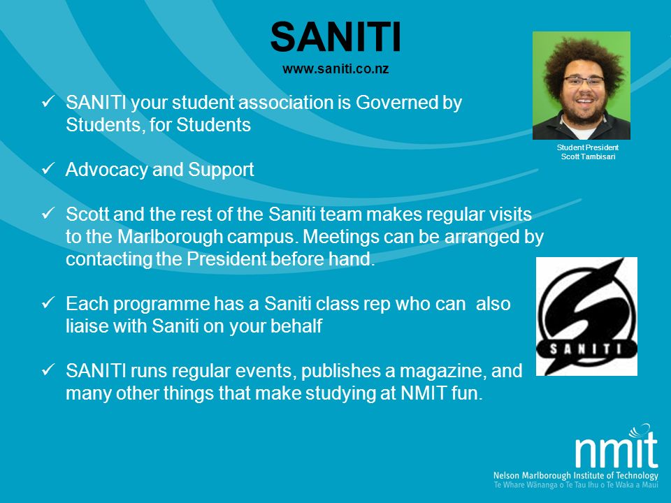 SANITI - Student Association Nelson Marlborough Institute of