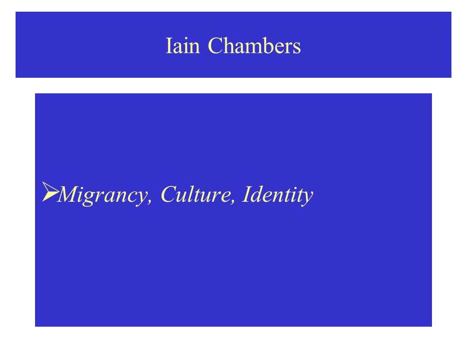MIGRANCY CULTURE IDENTITY PDF DOWNLOAD MIGRANCY CULTURE IDENTITY PDF DOWNLOAD
