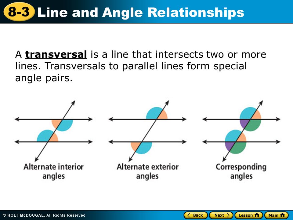 8 3 line and angle relationships warm up warm up lesson presentation line and angle relationships