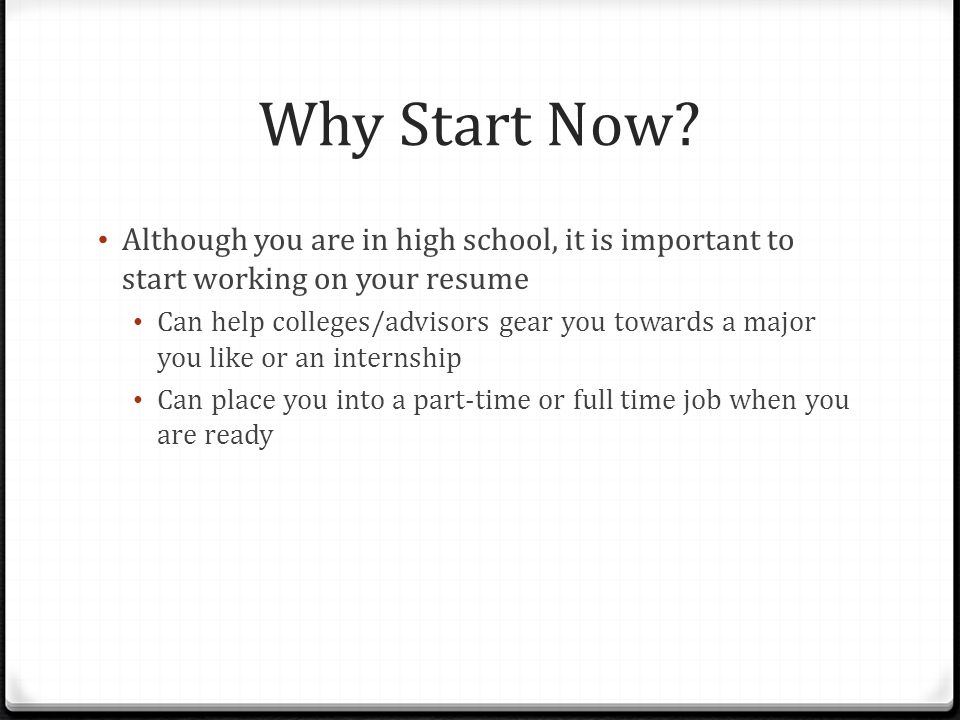 resume building ch 10 extension why start now although you are in
