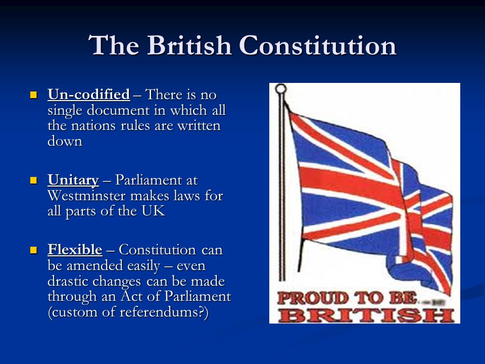 british constitution notes