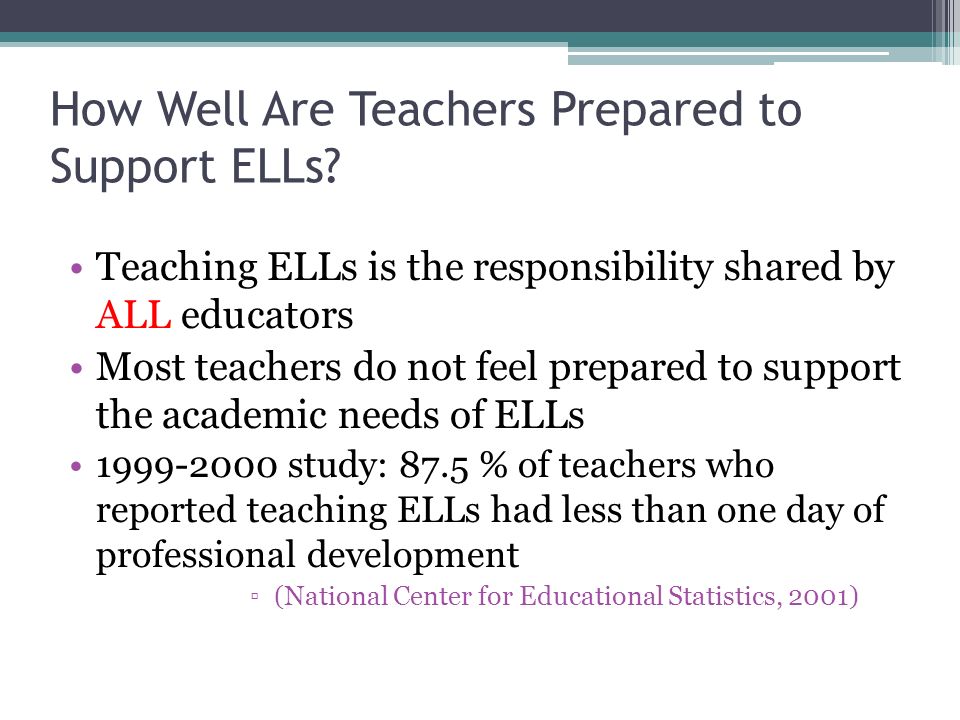 English Language Learners Supporting Dr. Julie R. Grady Arkansas State ...