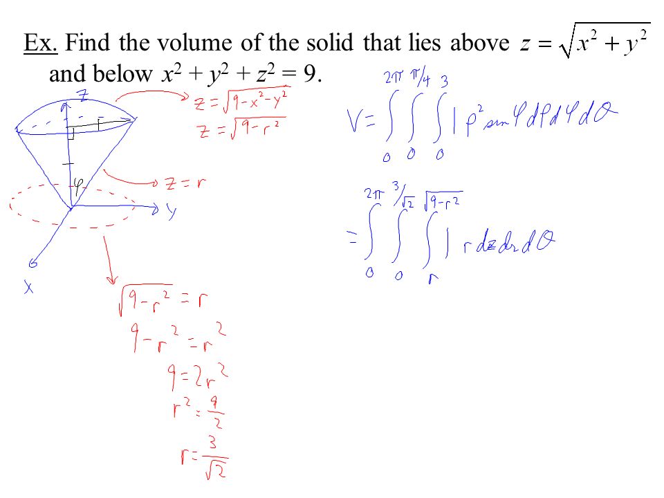 Triple Integrals In Spherical And Cylindrical In Rectangular Coordinates Dv Dzdydx In Cylindrical Coordinates Dv R Dzdrd8 In Spherical Coordinates Ppt Download
