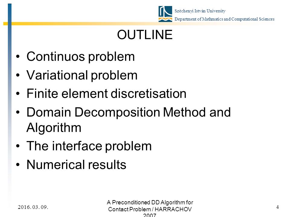 A Preconditioned Domain Decomposition Algorithm for Contact Problem ...
