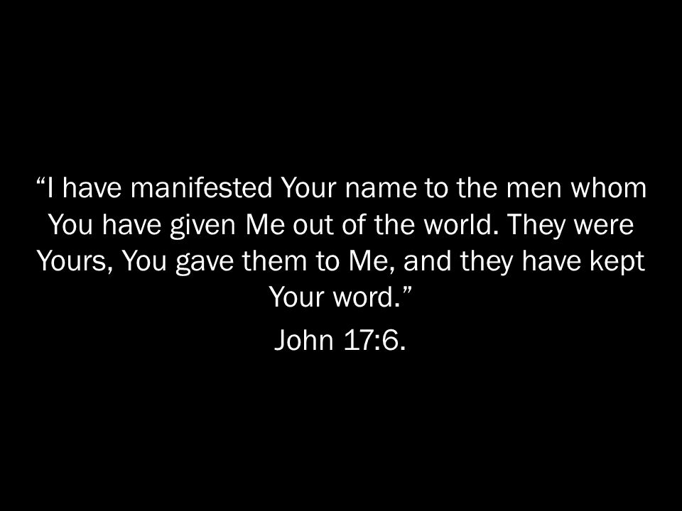 John 17:6-26