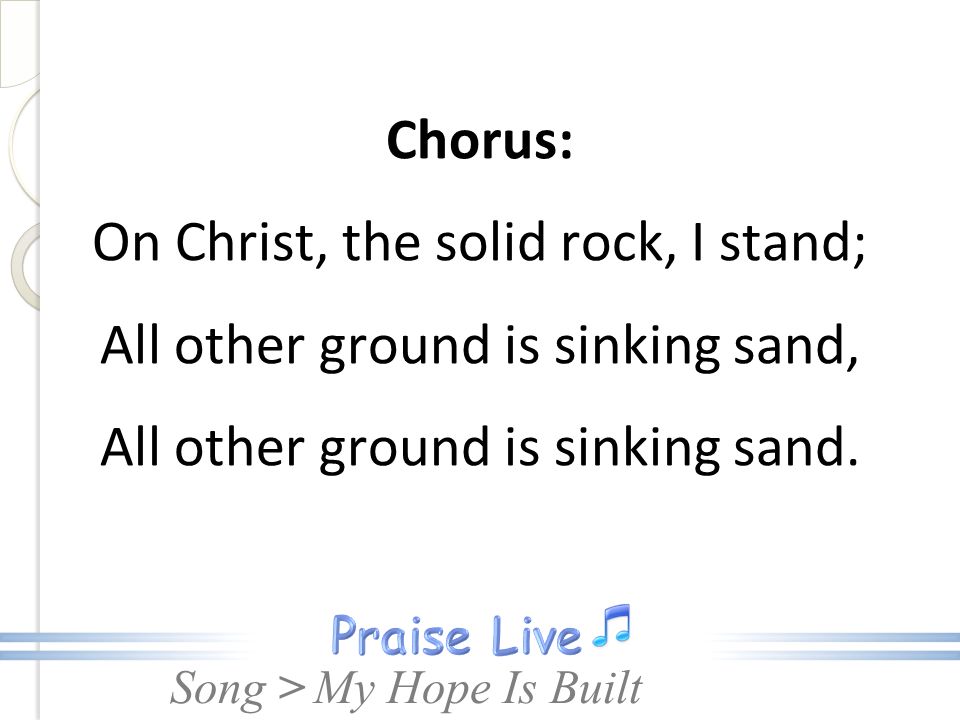 Song My Hope Is Built Sda Hymn 522 Song 1 My Hope Is