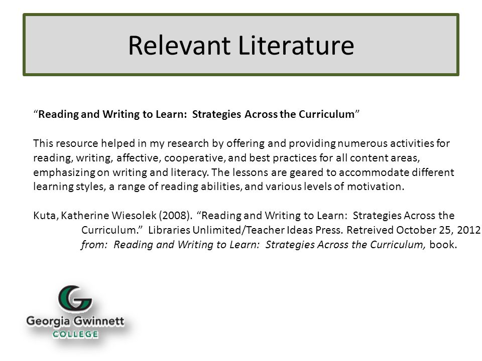 Writing-to-Learn as a Means of Understanding