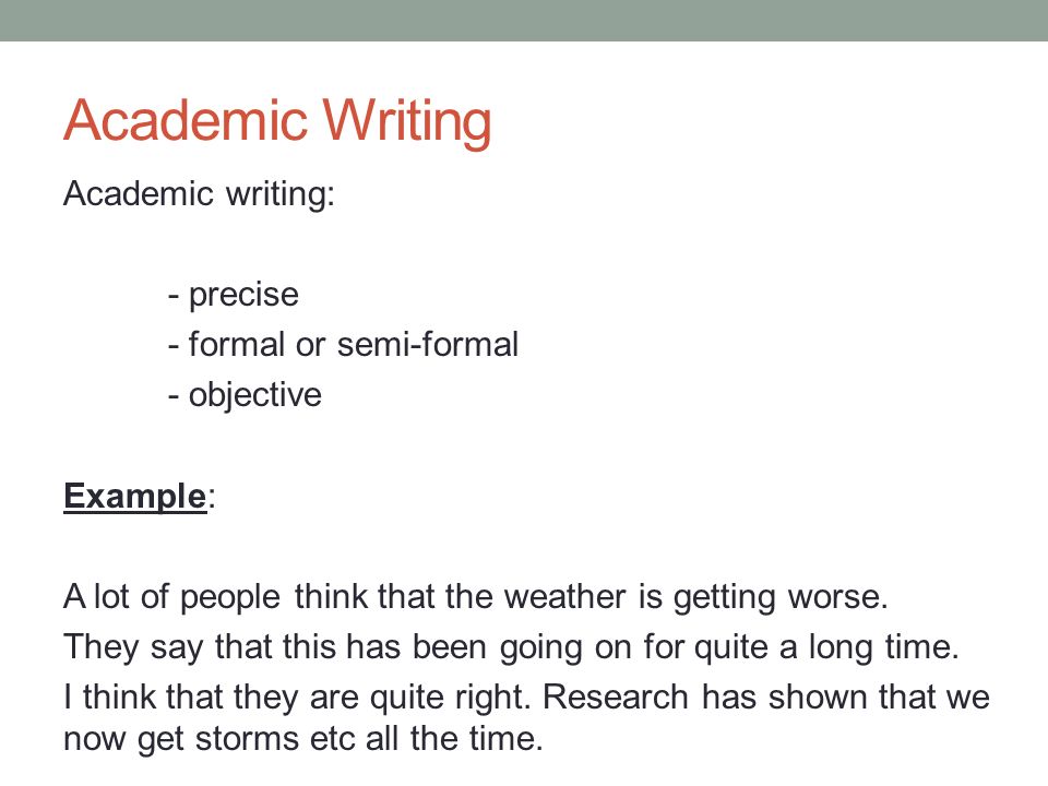Is academic writing objective