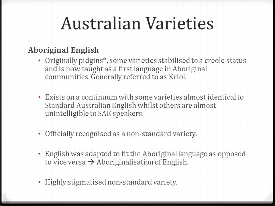 Unit 4 Revision Class Language variation in Australian society group identities. - ppt download