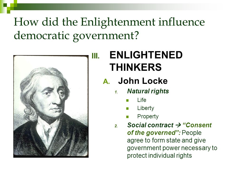 how did john locke influence democracy