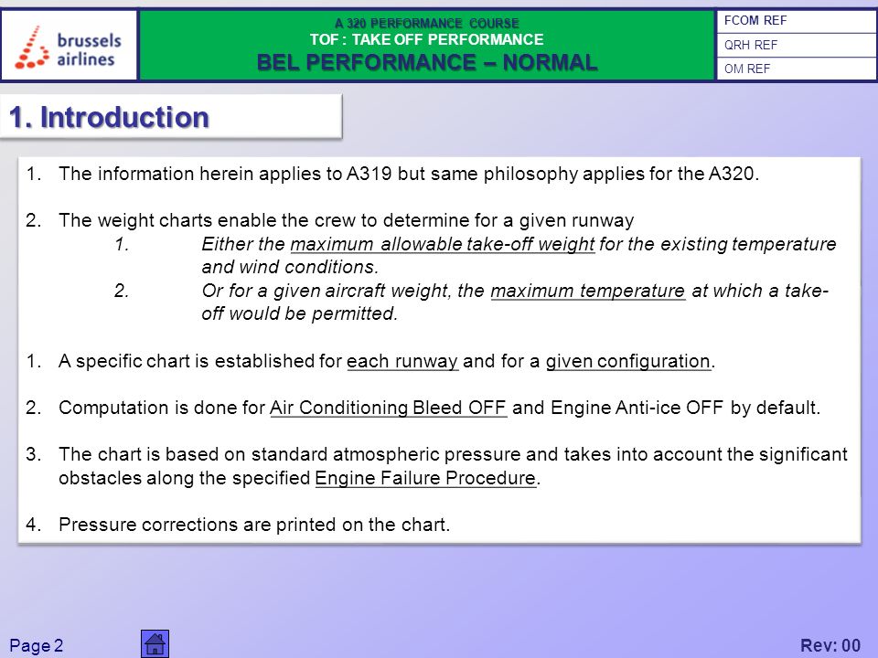 A320 Takeoff Performance Charts