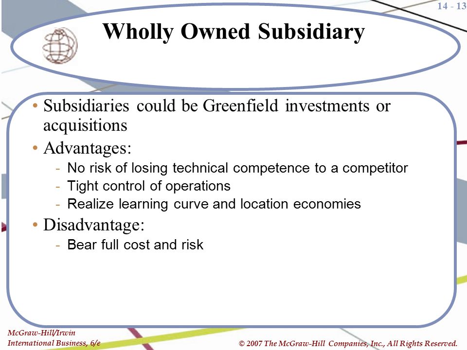 greenfield investment advantages and disadvantages