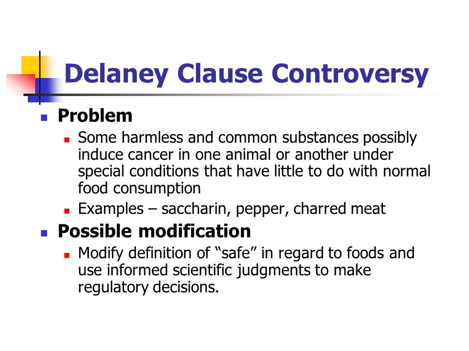 Gras List And Delaney Clause 2 Gras List Generally - 