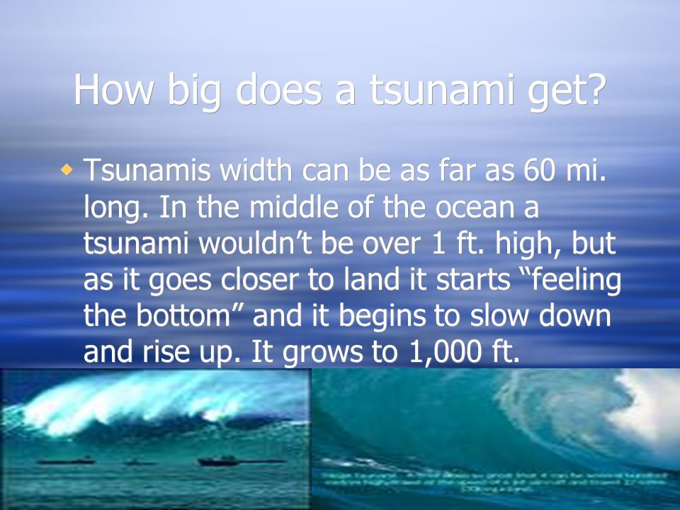 One Foot Tsunami: Make a Copy for Yourselves Too