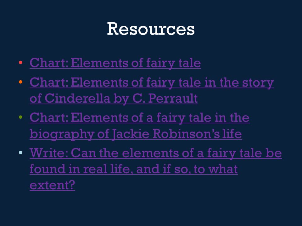 Elements Of A Fairy Tale Chart