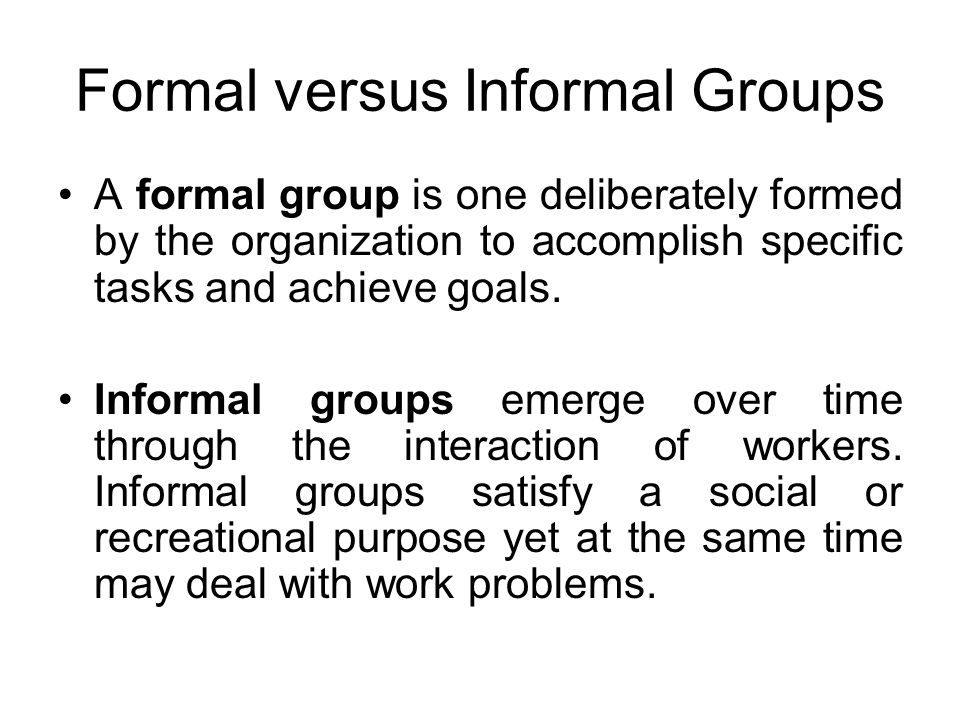Group Dynamics Types Of Groups And Teams A Group Is A Collection