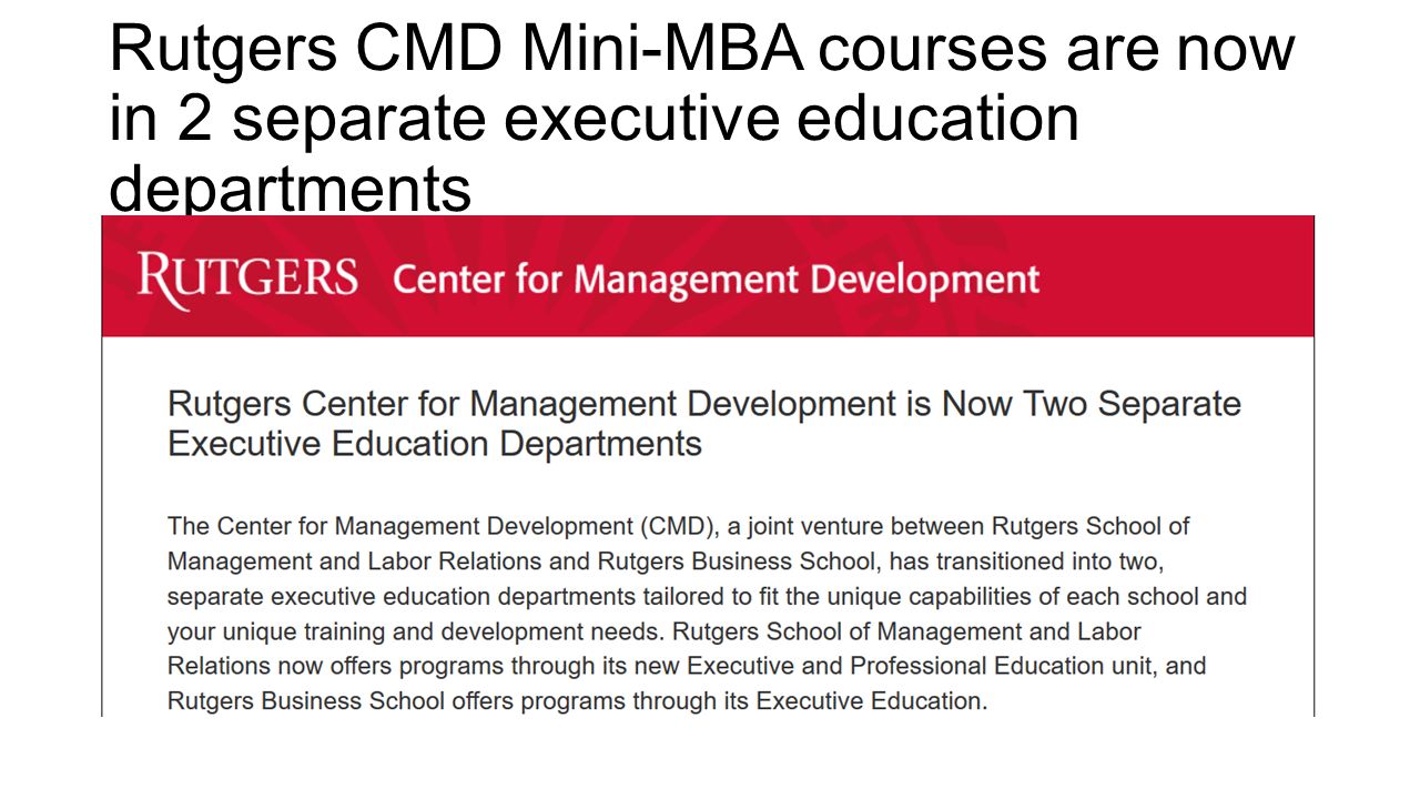 Rutgers Business School Executive Education Case Study Greg Jarboe Pertaining To Rutgers Powerpoint Template