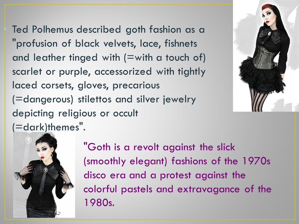 Exotic purple goth