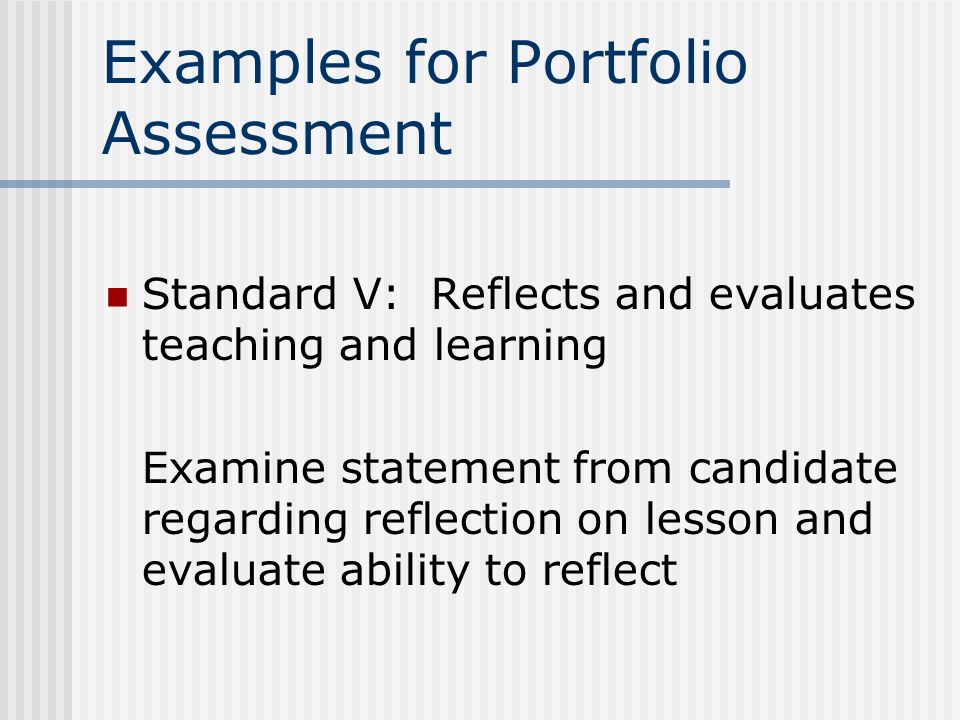 Standards Based Teacher Education Using Portfolios To Document Teacher Performance In A Continuous Assessment Model Ppt Download