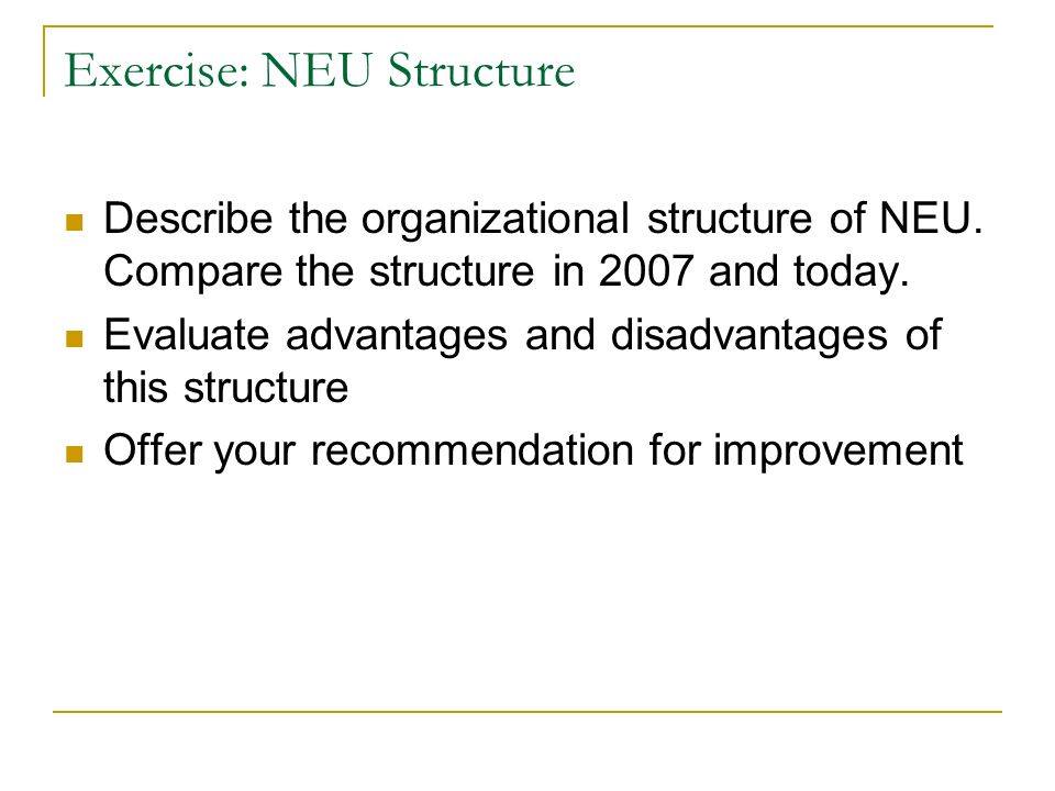 Neu Organizational Chart