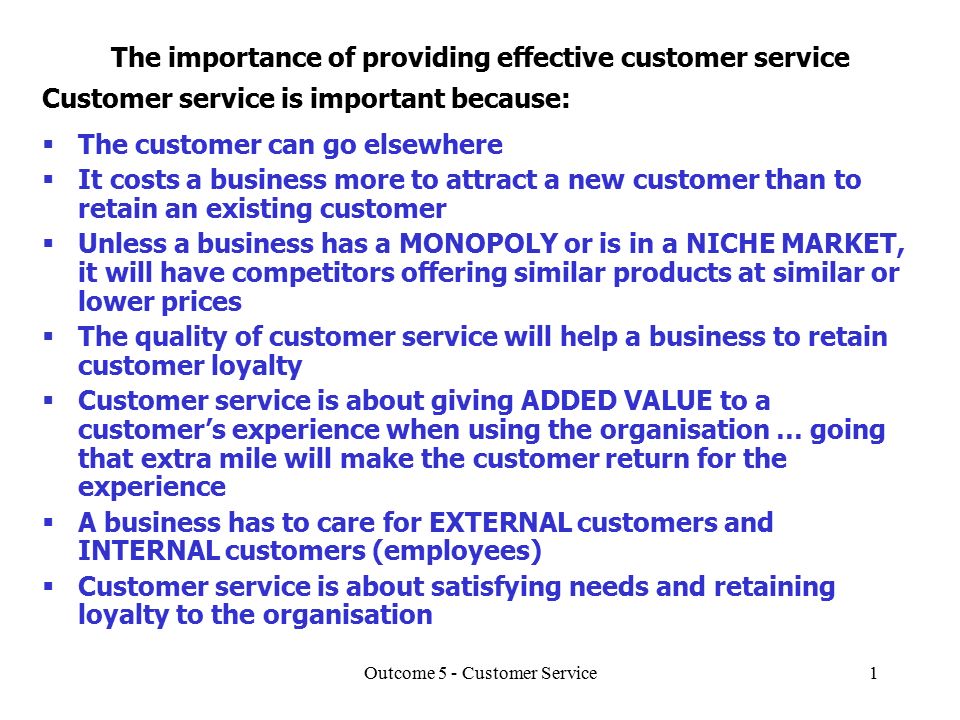 importance of customer care