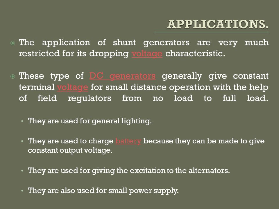 DC GENERATOR.  Constructional features –  Principle of operation of DC  generator –  Armature winding - types –  . equation –  Armature  reaction. - ppt download