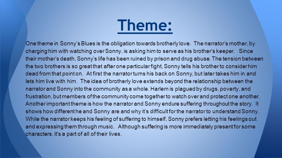 sonnys blues short story