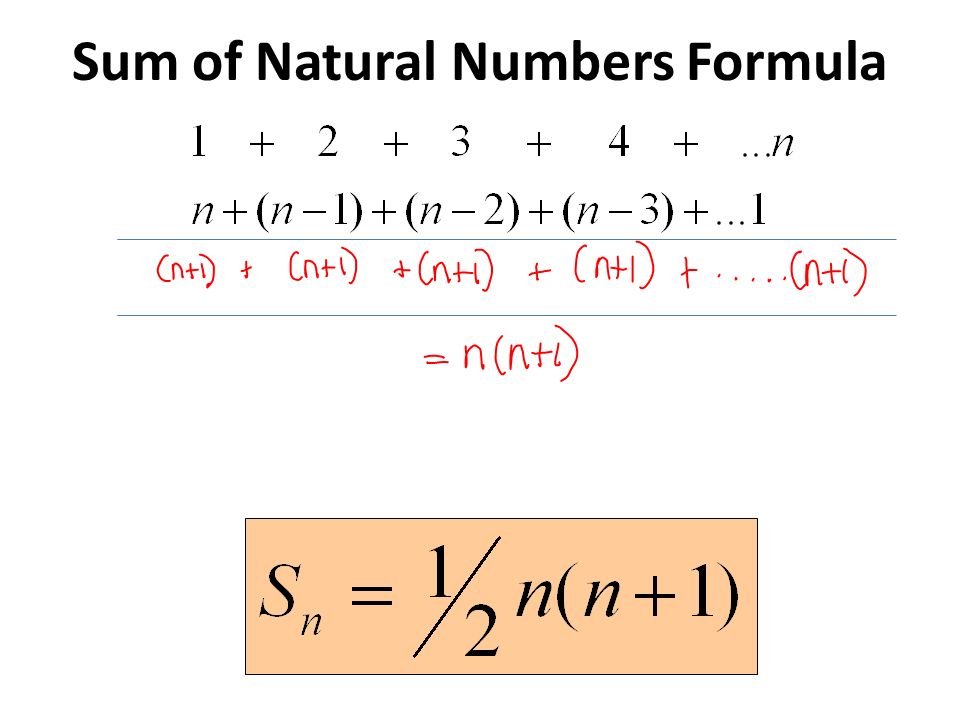 Find The Sum Of The Numbers From 1 To 100 No Calculators Allowed Ppt Download