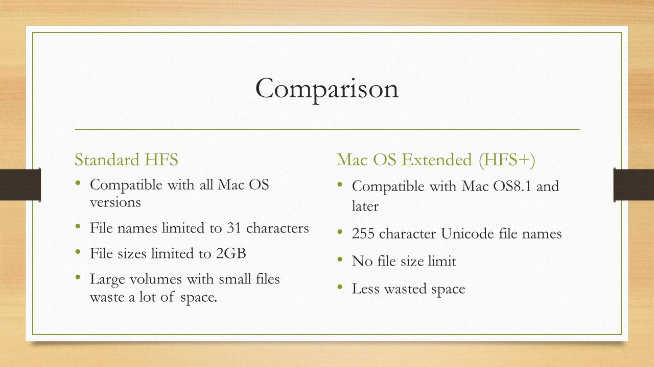 File Systems : Hierarchical File System (HFS, for Mac OS) Prepared ... File Systems : Hierarchical File System (HFS, for Mac OS) Prepared ...
