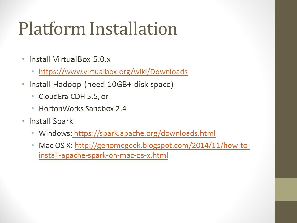 how to install apache spark on mac how to install apache spark on mac