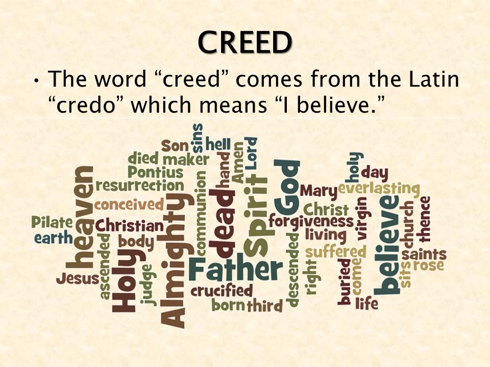 Meaning creed discrimination